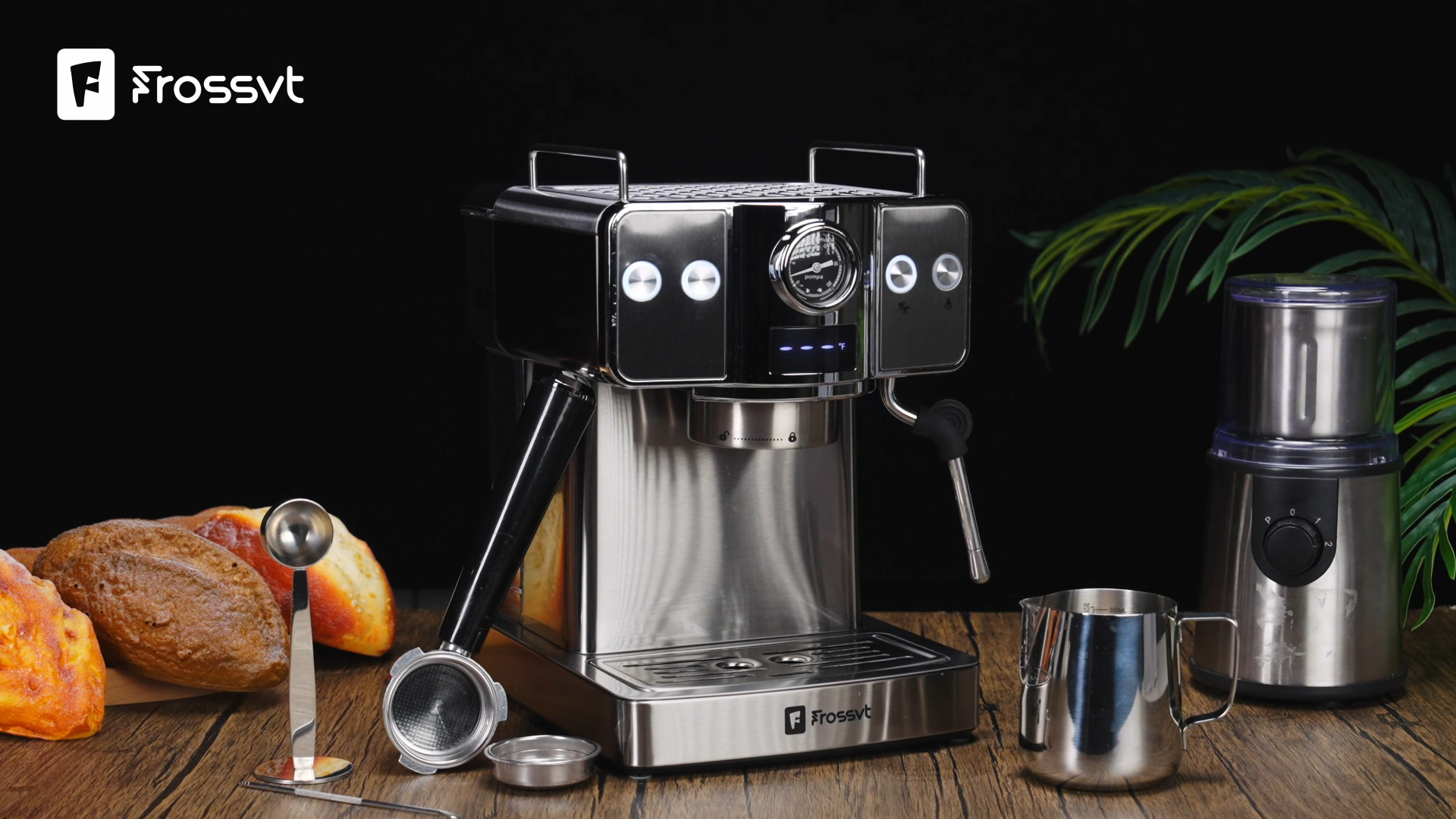 Watch Frossvt Espresso Coffee Machine EM3205 on Amazon Live
